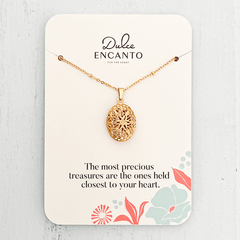 Filigree Locket Necklace