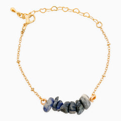 Lapis Lazuli Natural Stone Bracelet with Clasp