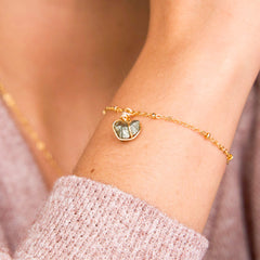 Pyrite Natural Stone Bracelet with Clasp