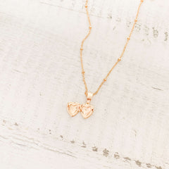 Small Heart Locket Necklace