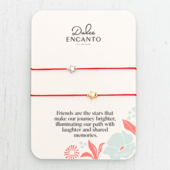 Two-Piece Red Yarn Set with Stars