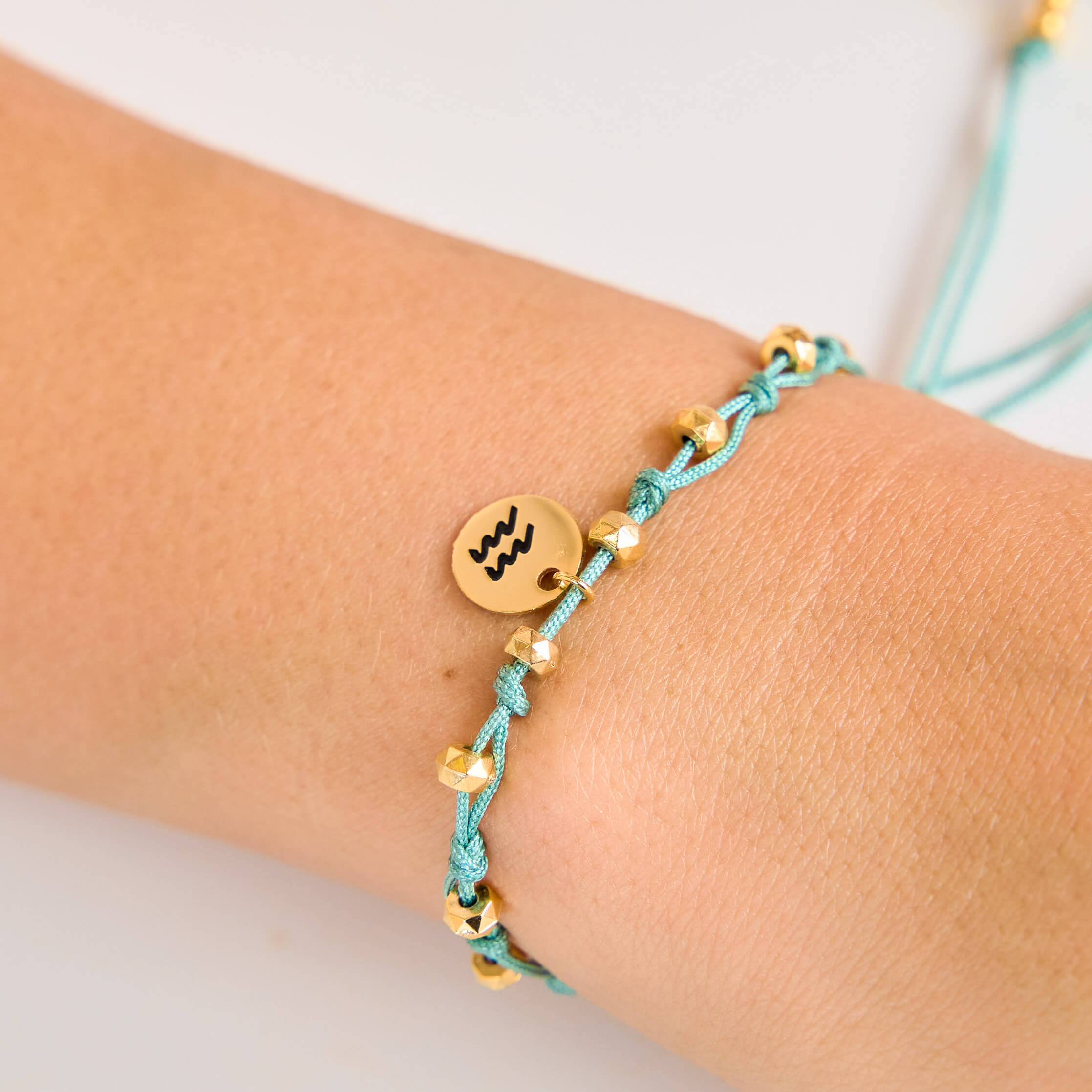 Aquarius Zodiac Sign Bracelet
