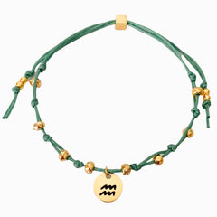 Aquarius Zodiac Sign Bracelet