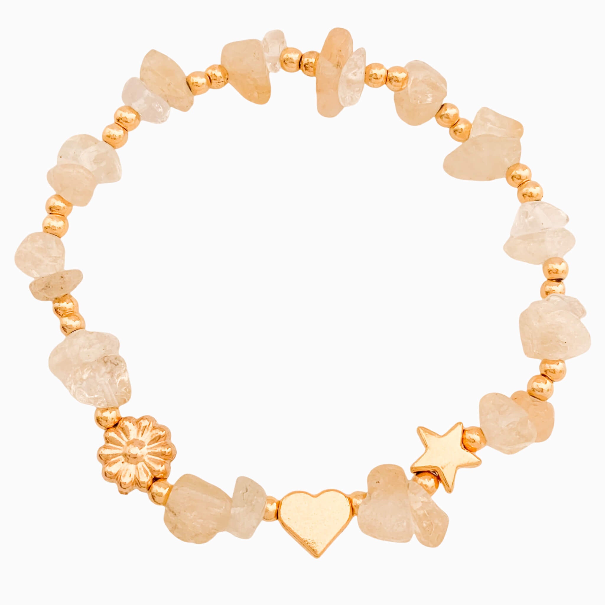 Citrine Natural Stone Bracelet with Three Intentions