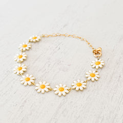 Daisy Flower Bracelet