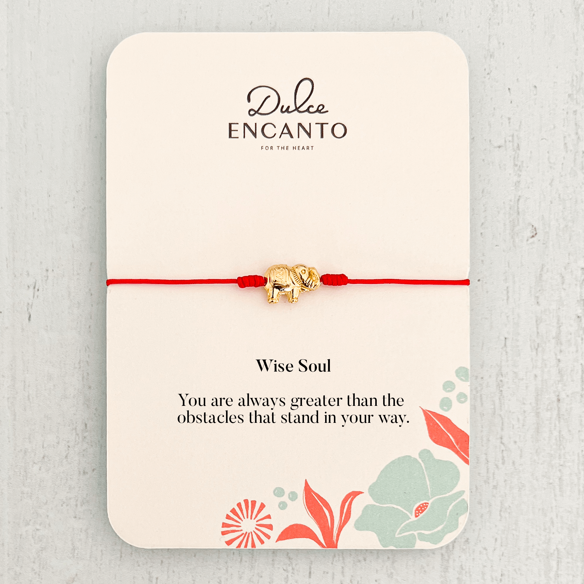 Elephant Bracelet with Yarn