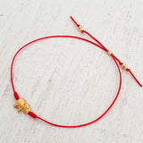 Elephant Bracelet with Yarn