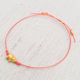 Elephant Bracelet with Yarn