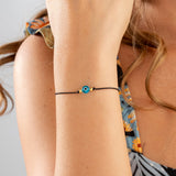 Evil Eye Bracelet with Yarn