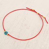 Evil Eye Bracelet with Yarn