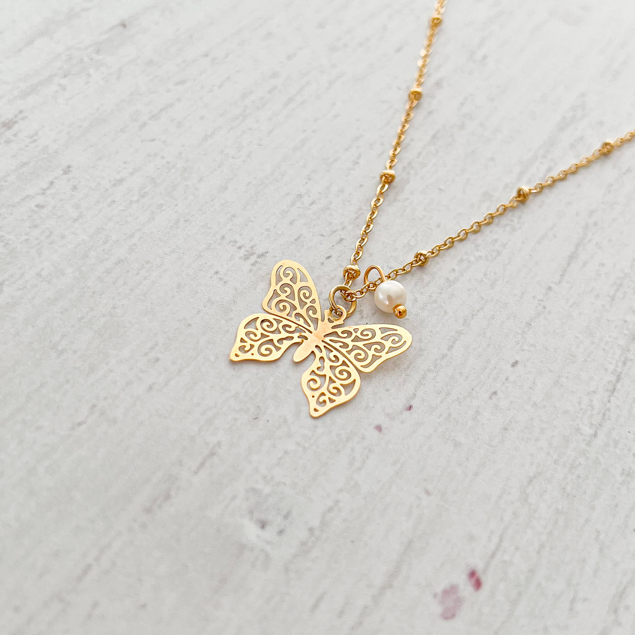 Filigree Butterfly Necklace
