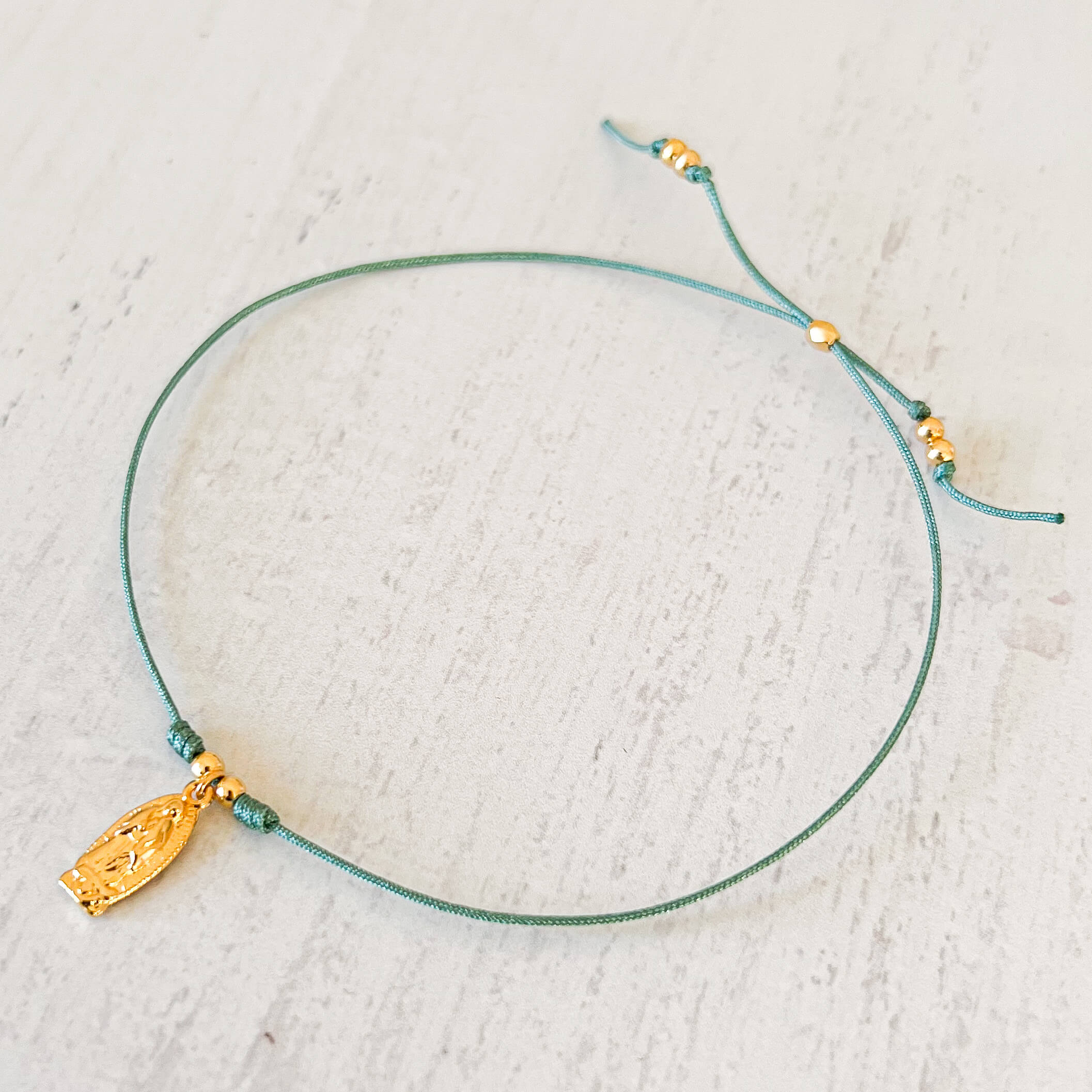 Guadalupe Virgin Bracelet with Yarn