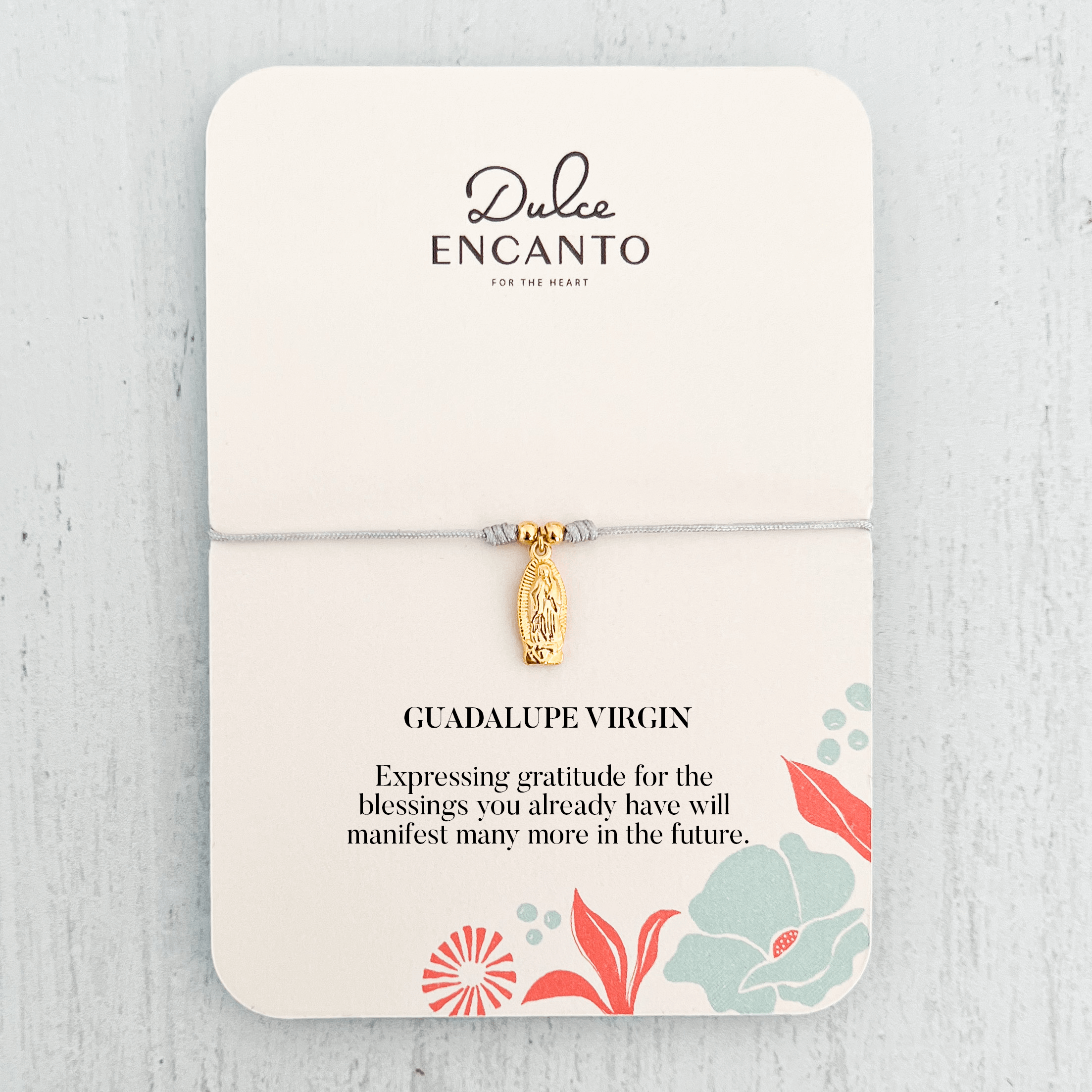 Guadalupe Virgin Bracelet with Yarn