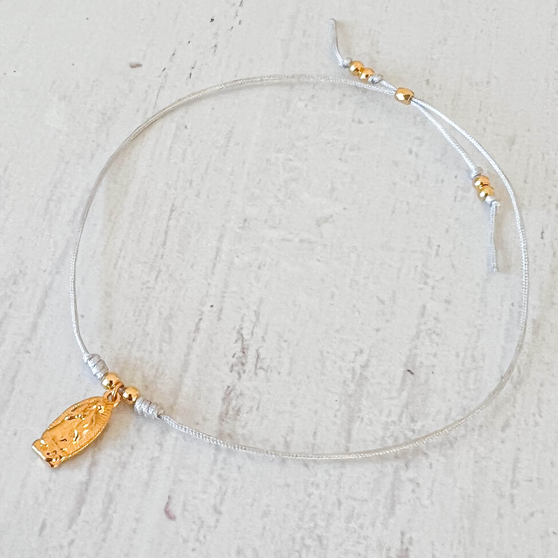 Guadalupe Virgin Bracelet with Yarn