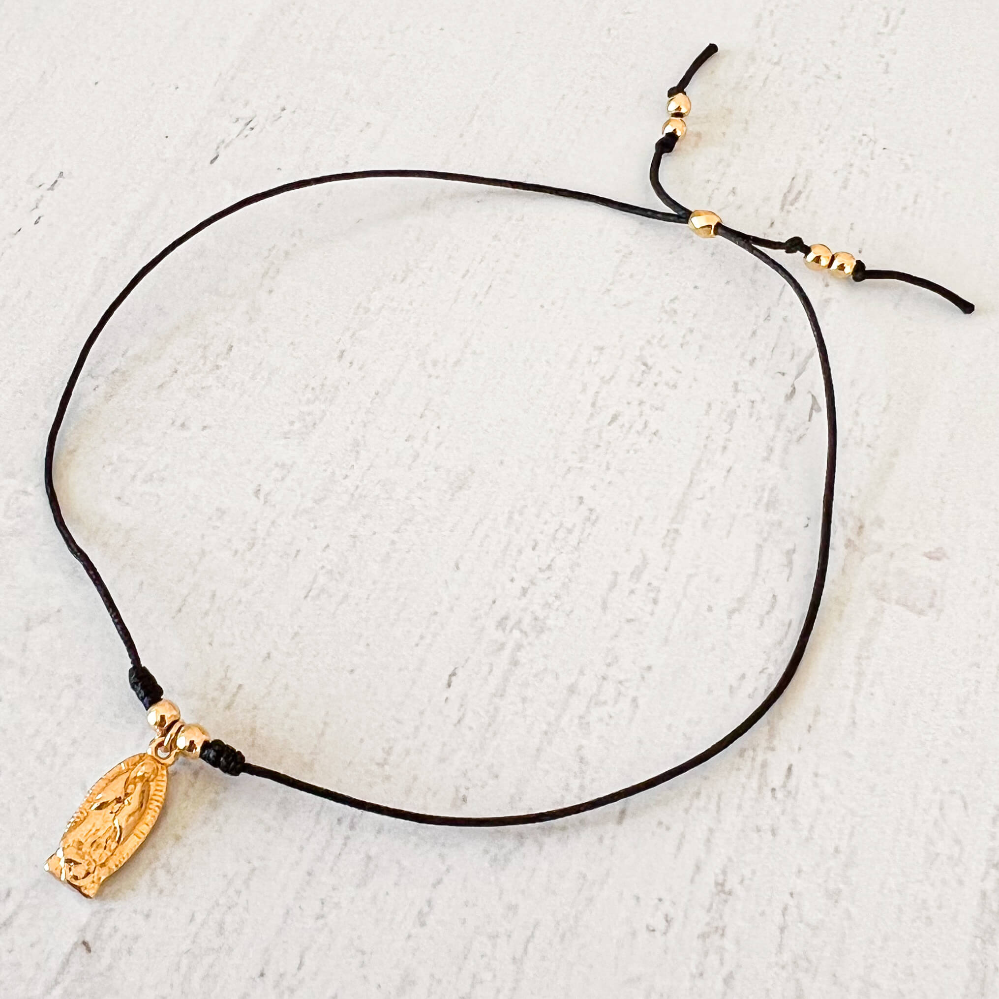 Guadalupe Virgin Bracelet with Yarn