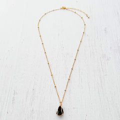 Natural Black Tourmaline Necklace