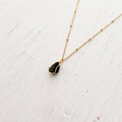 Natural Black Tourmaline Necklace