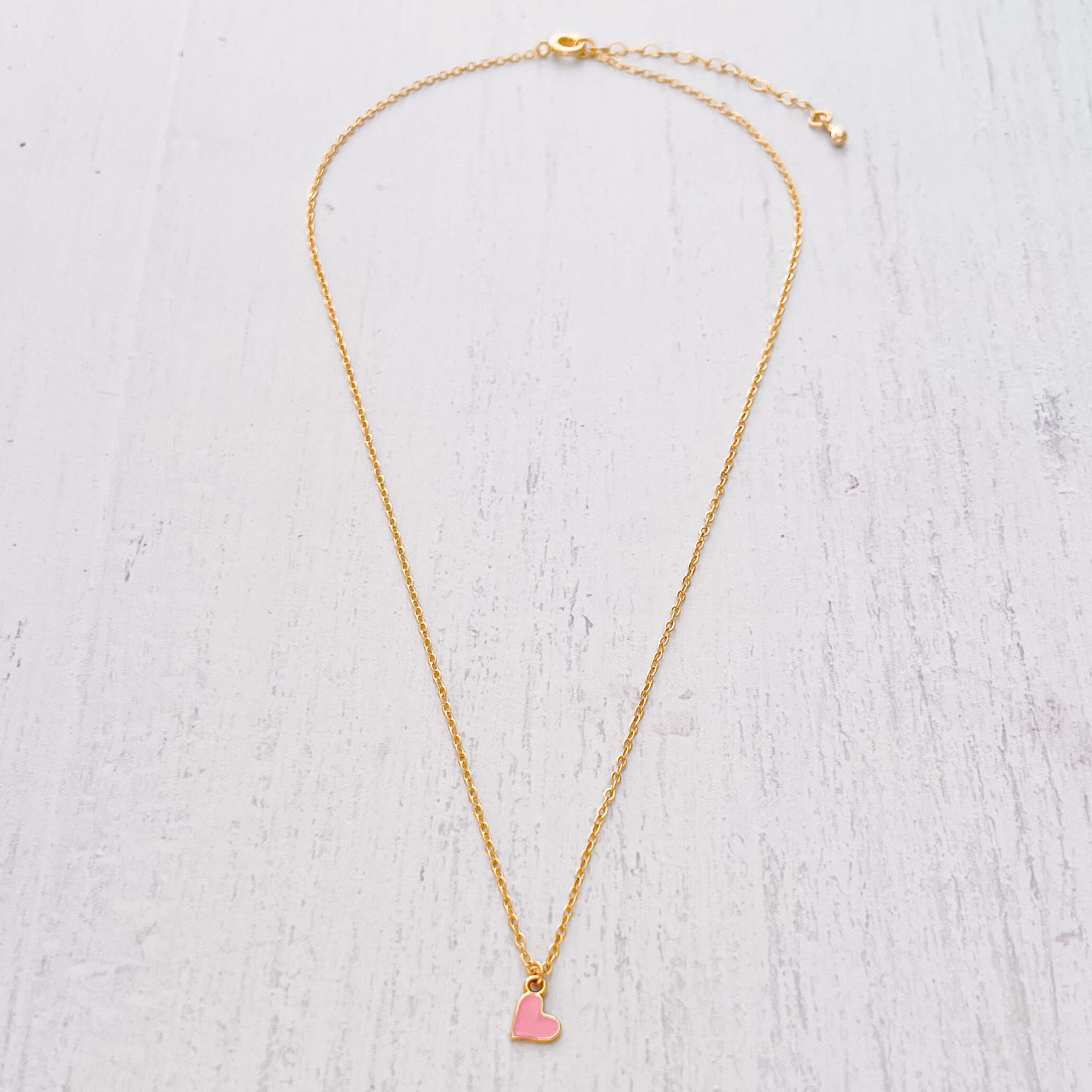 Pink Heart Necklace