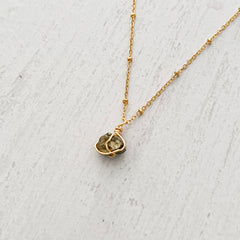 Pyrite Natural Stone Necklace