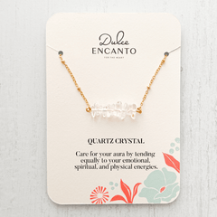 Quartz Crystal Natural Stone Necklace