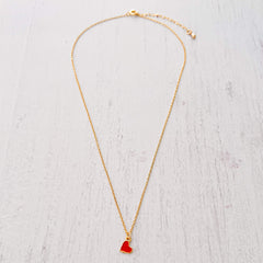 Red Heart Necklace