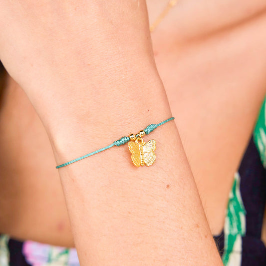 Butterfly Bracelet with Yarn