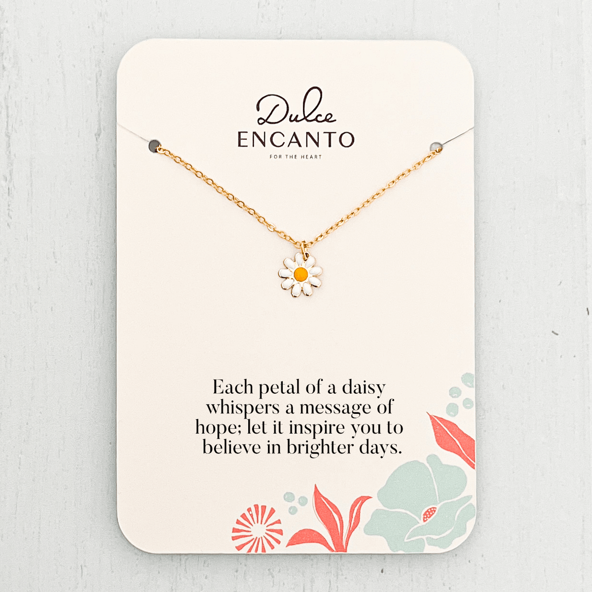 Daisy Flower Necklace 