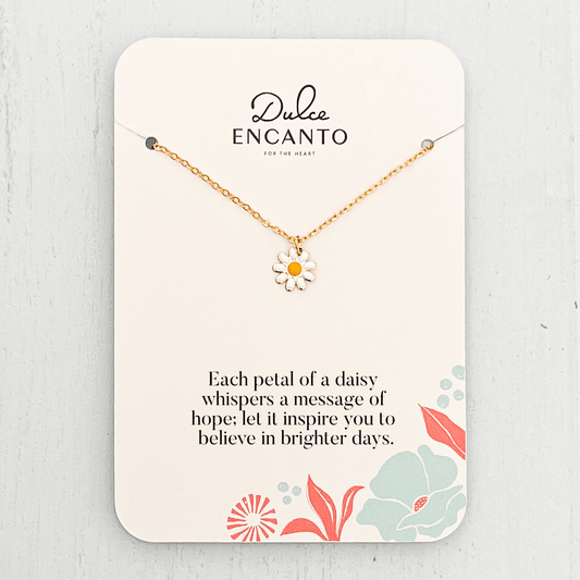 Daisy Flower Necklace 