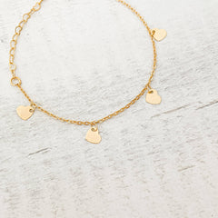 Golden Hearts Bracelet