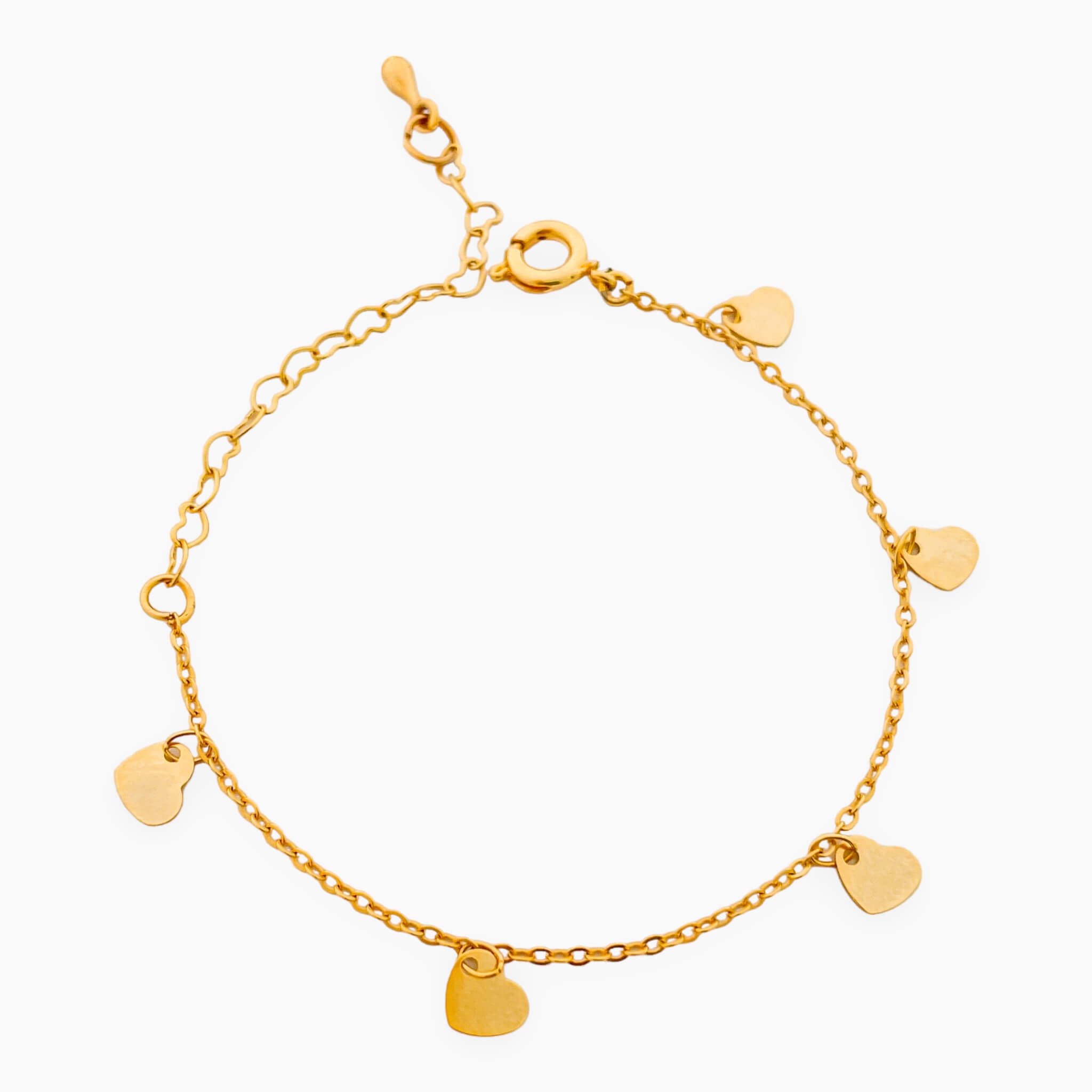 Golden Hearts Bracelet