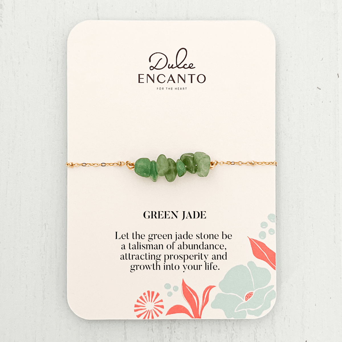 Jade Natural Stone Bracelet with Clasp