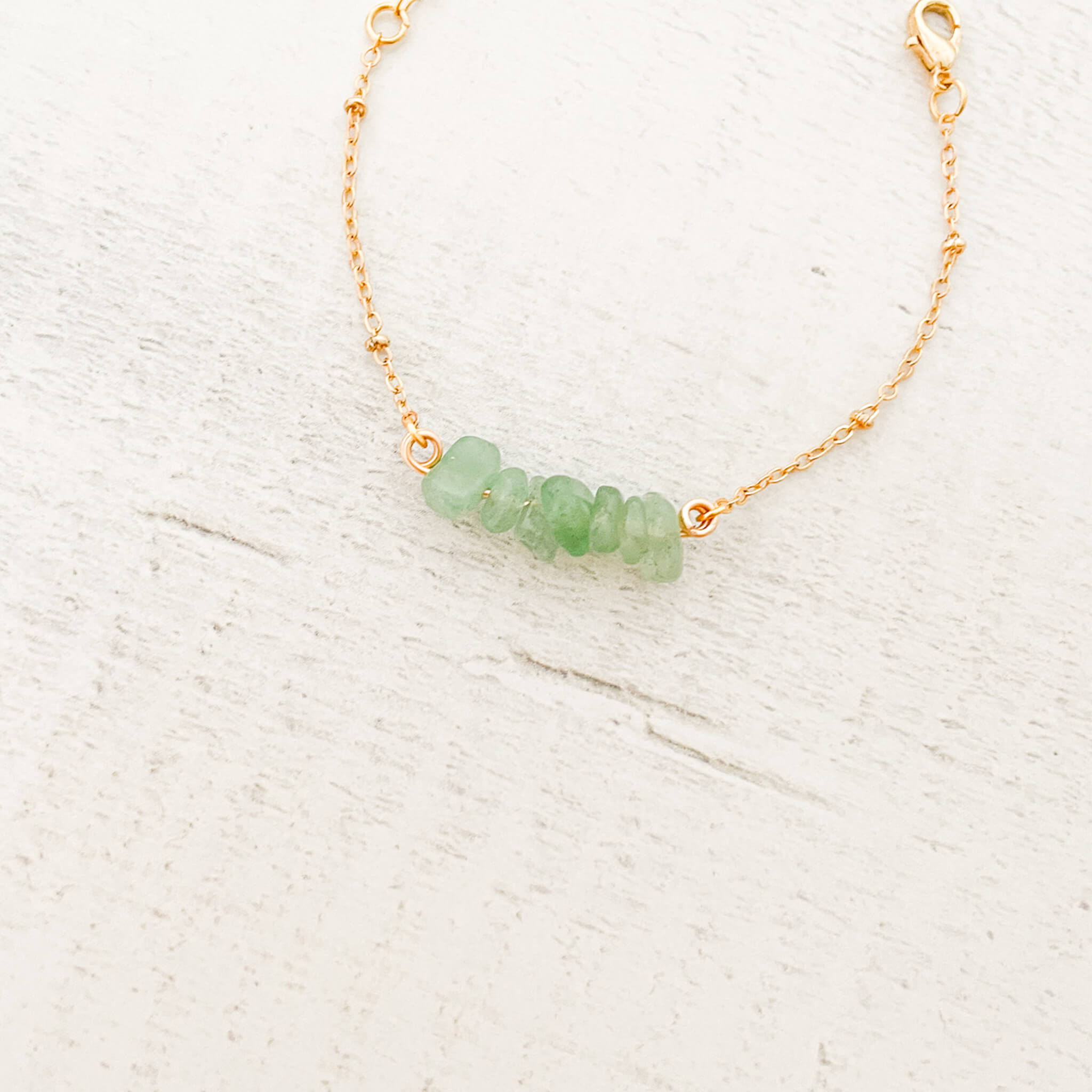 Jade Natural Stone Bracelet with Clasp