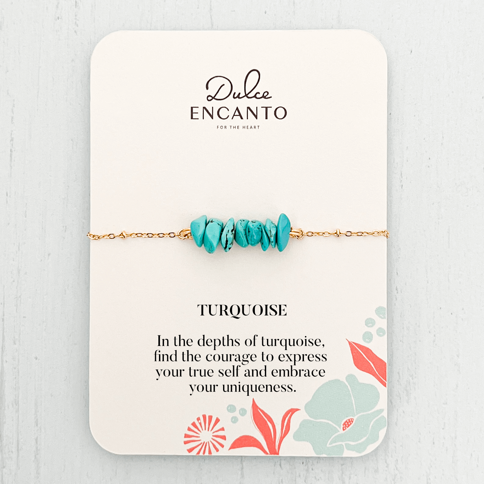 Turquoise Stone Bracelet with Clasp