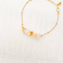 Citrine Natural Stone Bracelet with Clasp