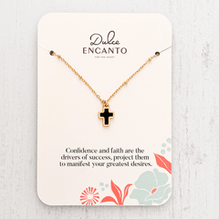 Black Cross Necklace