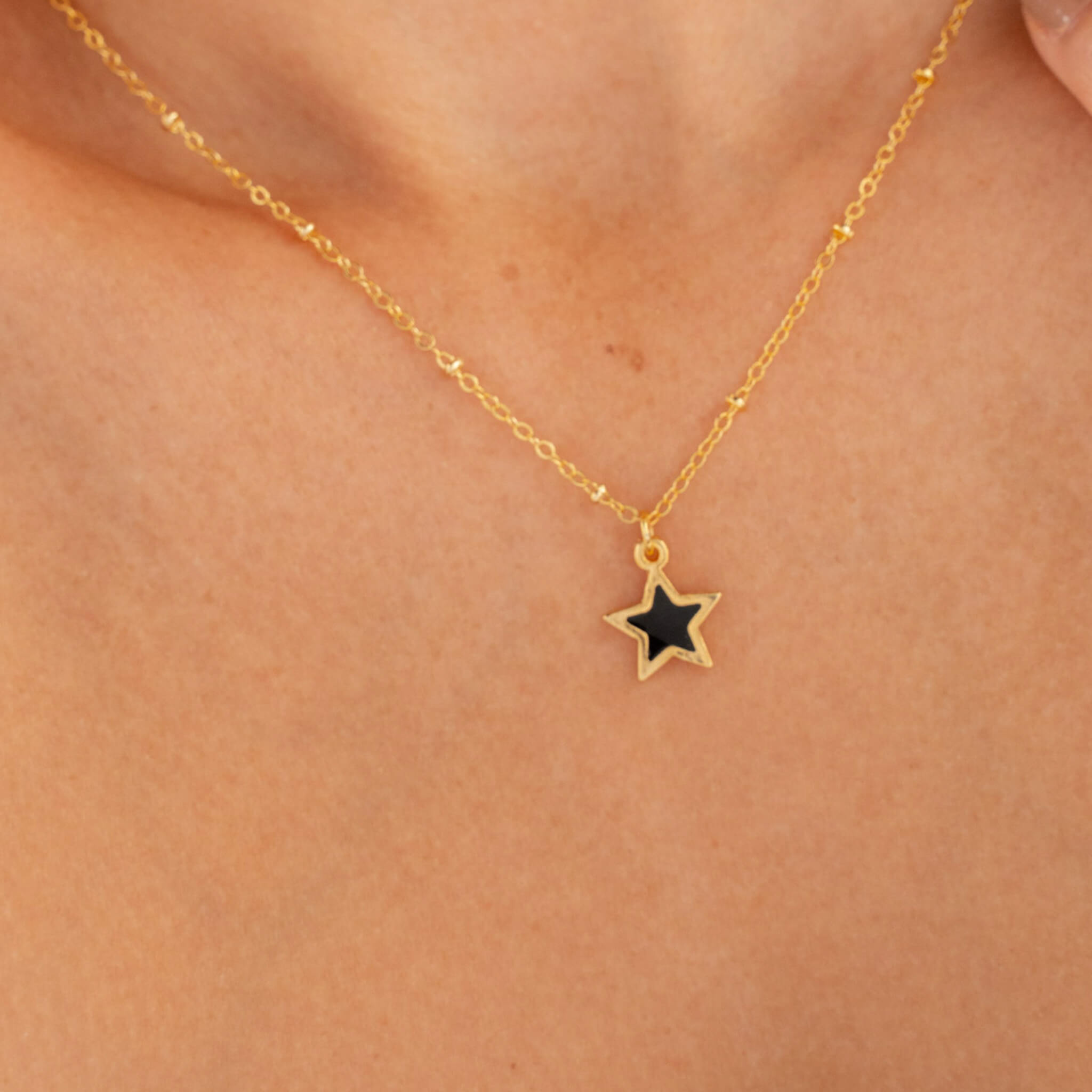 Black Star Necklace 