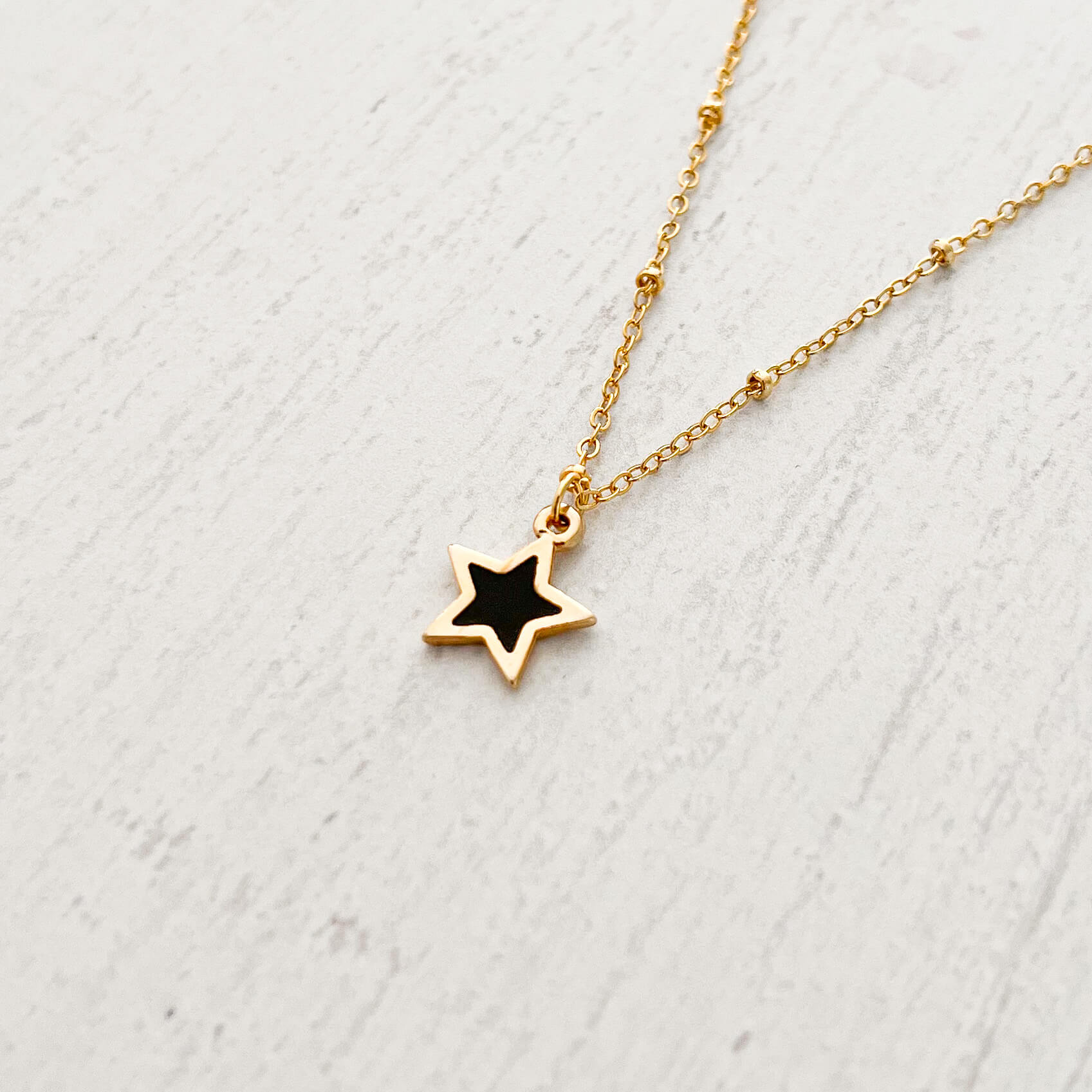 Black Star Necklace