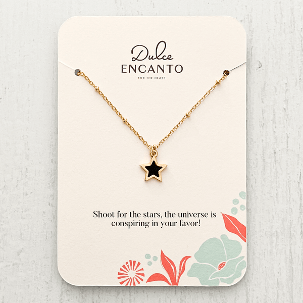Black Star Necklace – Dulce Encanto Black Star Necklace – Dulce Encanto