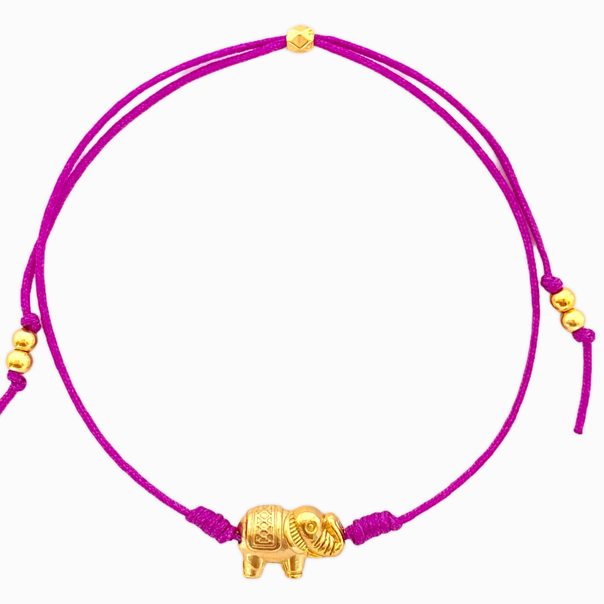 Elephant Bracelet with Yarn