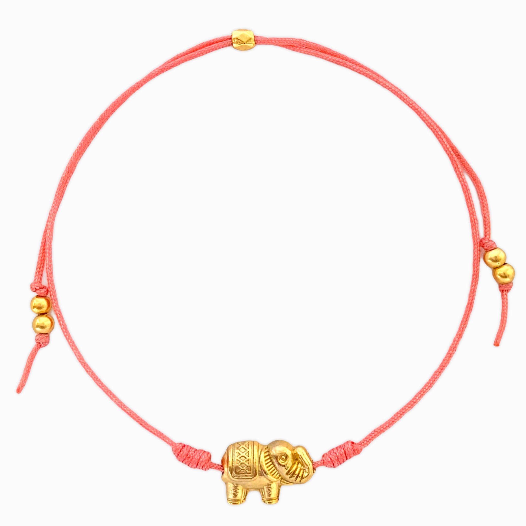 Elephant Bracelet with Yarn