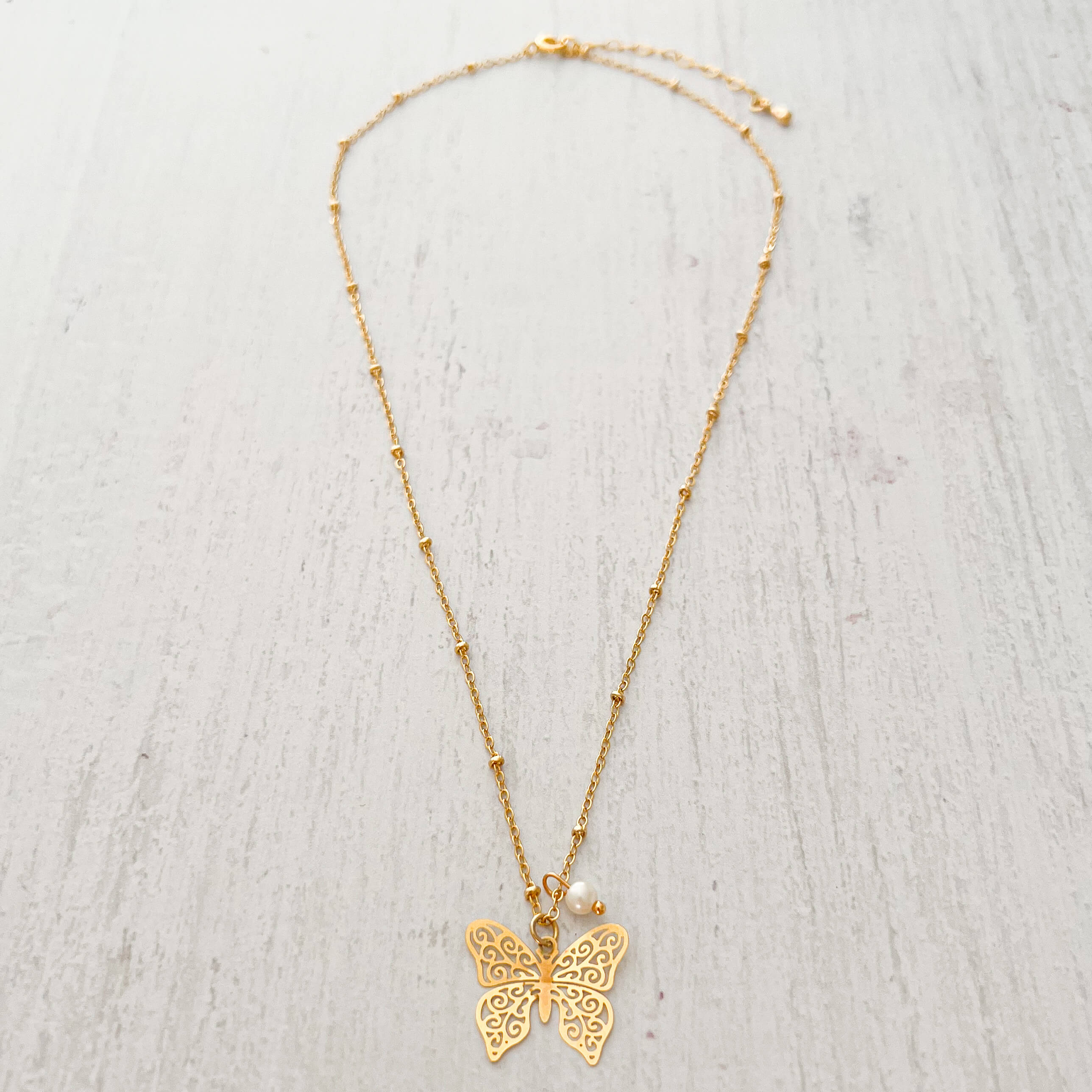 Filigree Butterfly Necklace