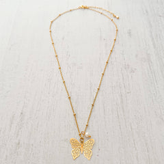 Filigree Butterfly Necklace