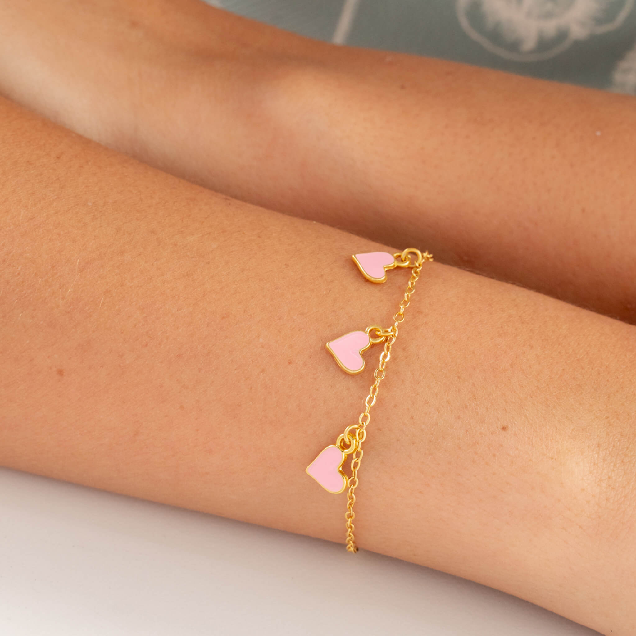 Pink Heart Bracelet