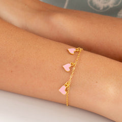 Pink Heart Bracelet