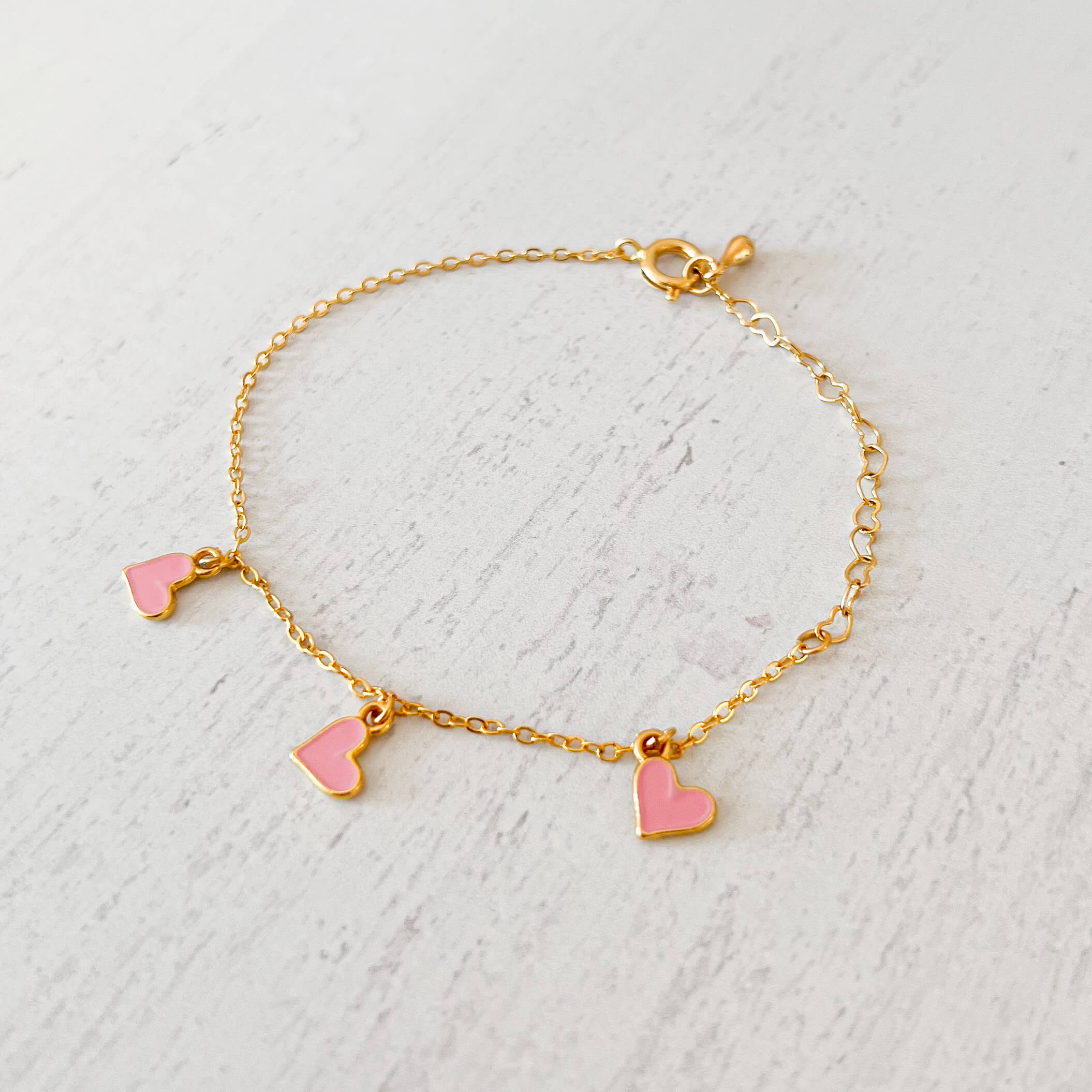 Pink Heart Bracelet