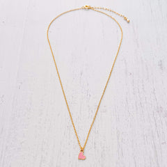 Pink Heart Necklace