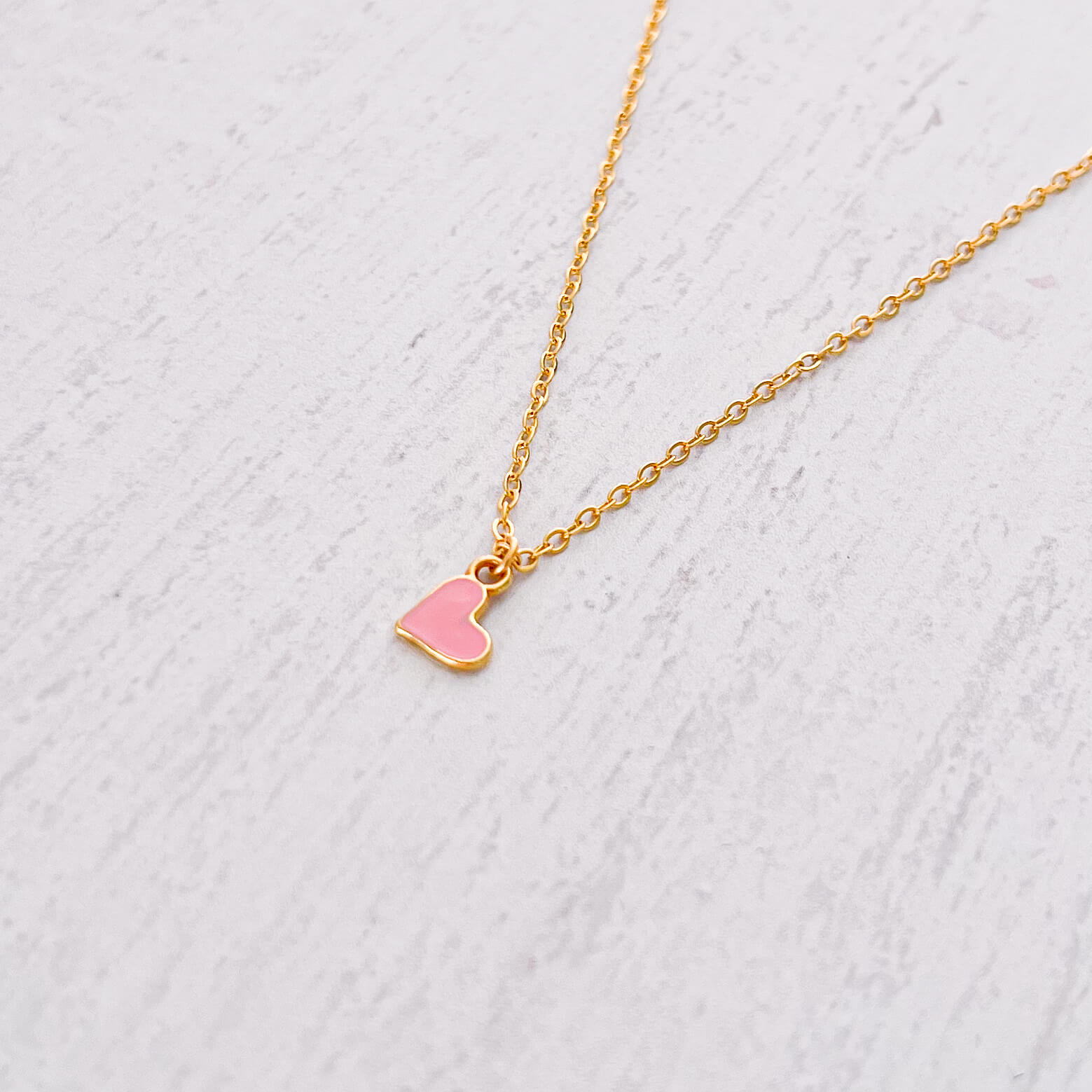 Pink Heart Necklace