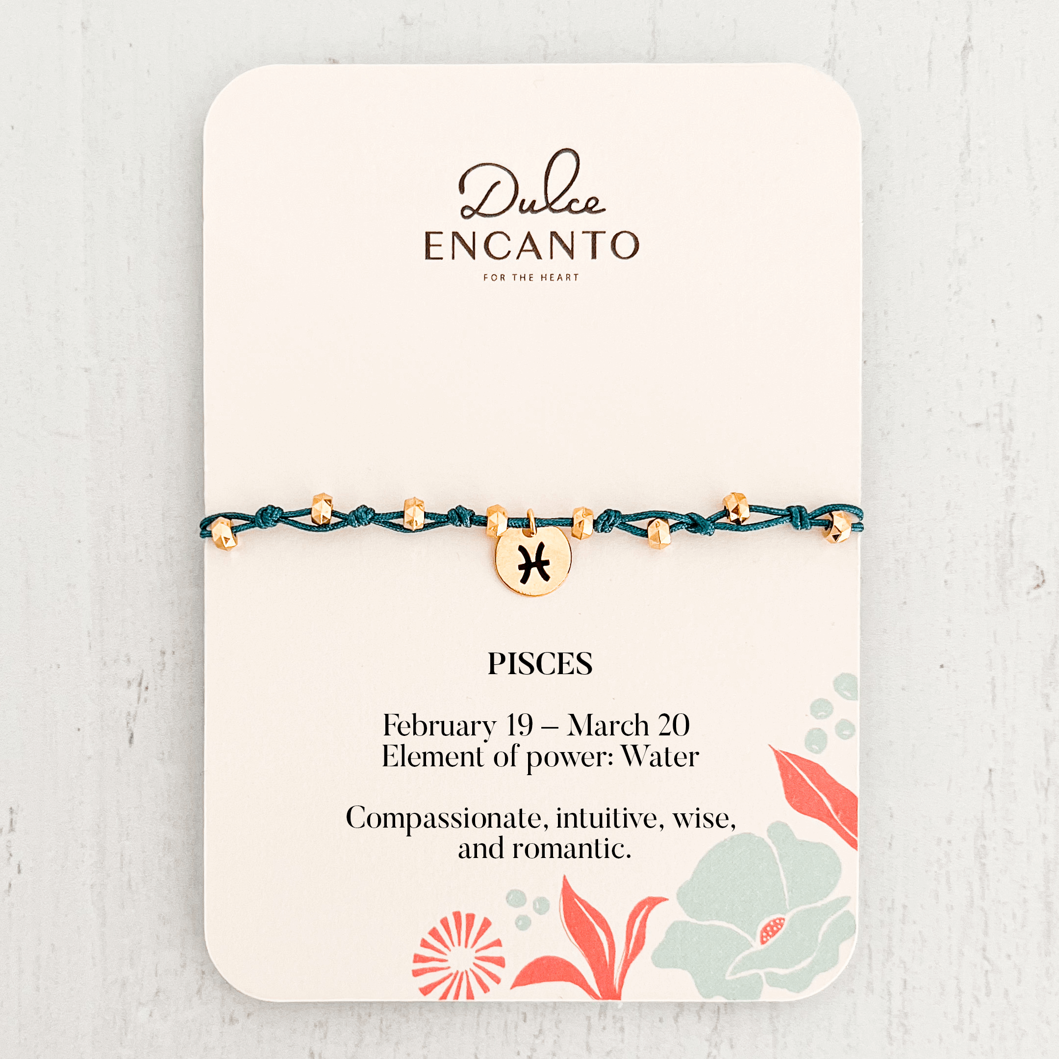 Pisces Zodiac Sign Bracelet