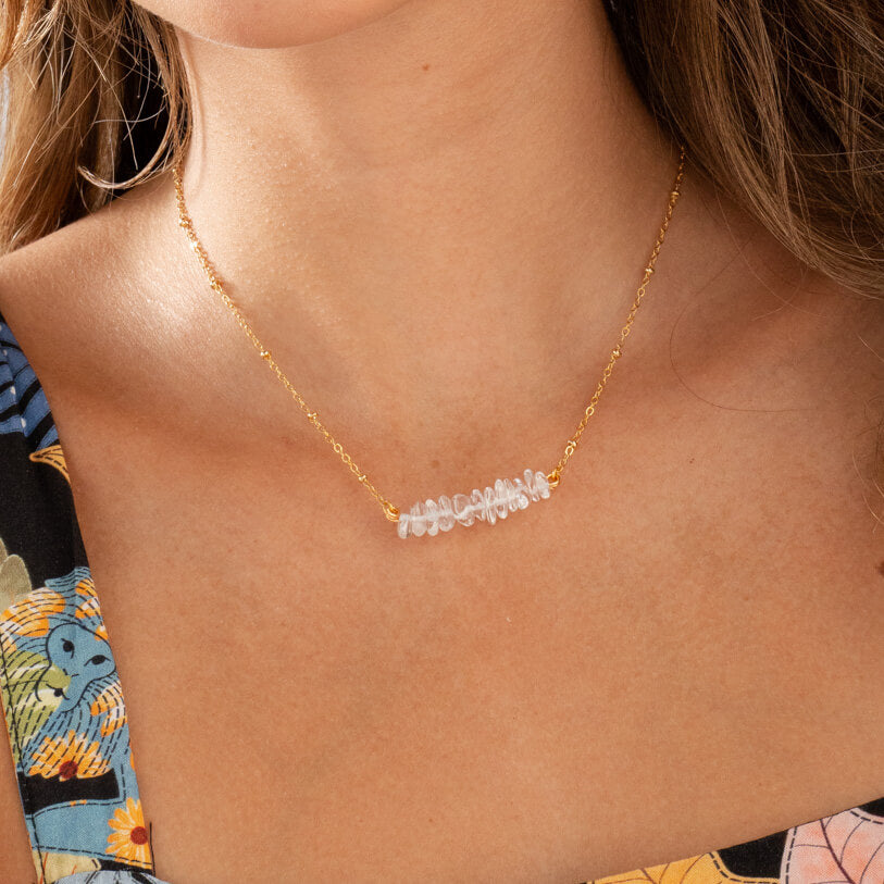 Quartz Crystal Natural Stone Necklace