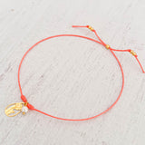 Virgin Mary Bracelet with Yarn